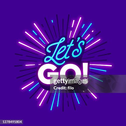 Let's Go Travel Emoción Neon Phrase Let's Go Travel Emoción Neon Phrase