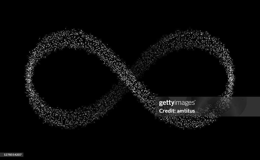 Particules à l’infini noir bg