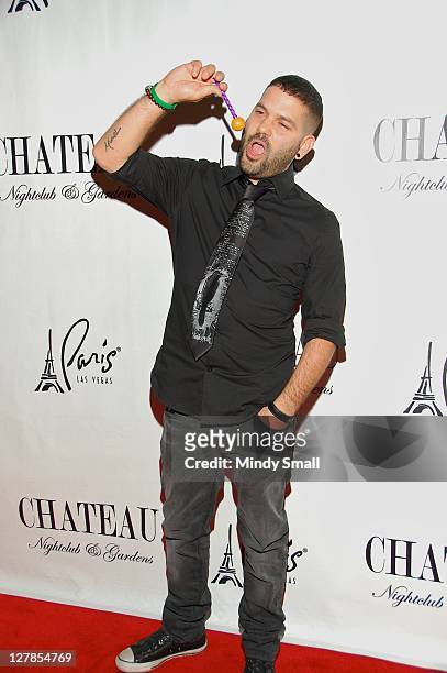 Guillermo Diaz walks the red carpet at Chateau Nightclub & Gardens on October 1, 2011 in Las Vegas, Nevada.