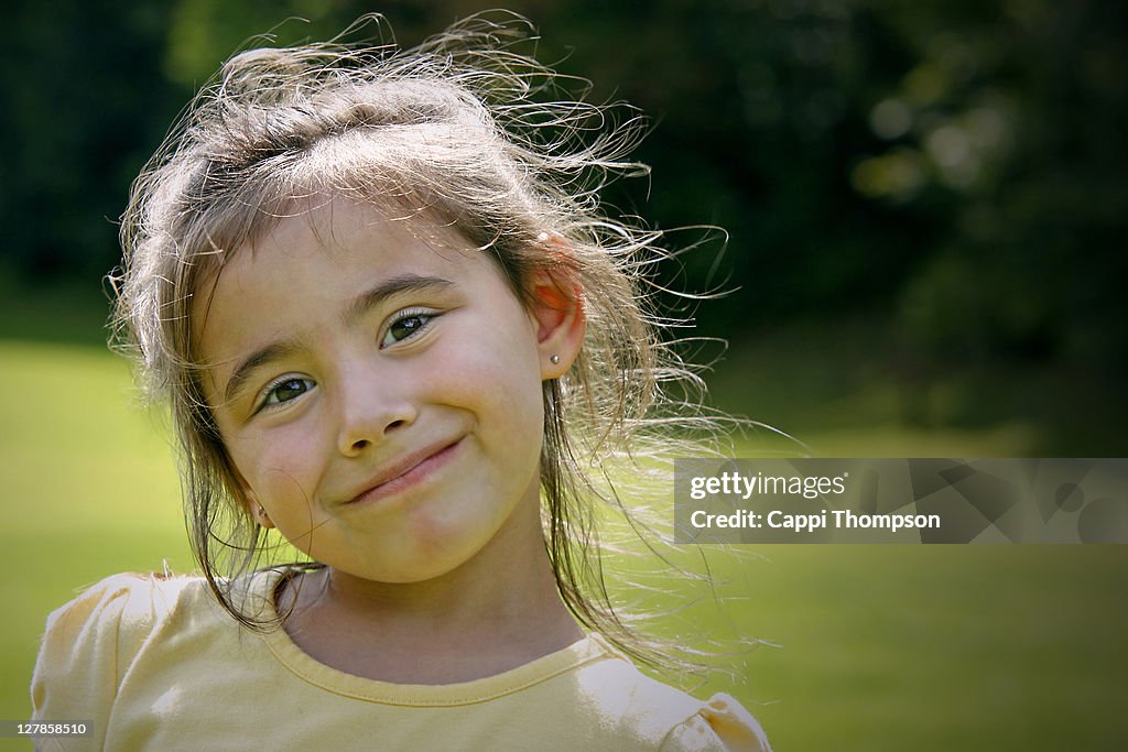 Smiling summer child