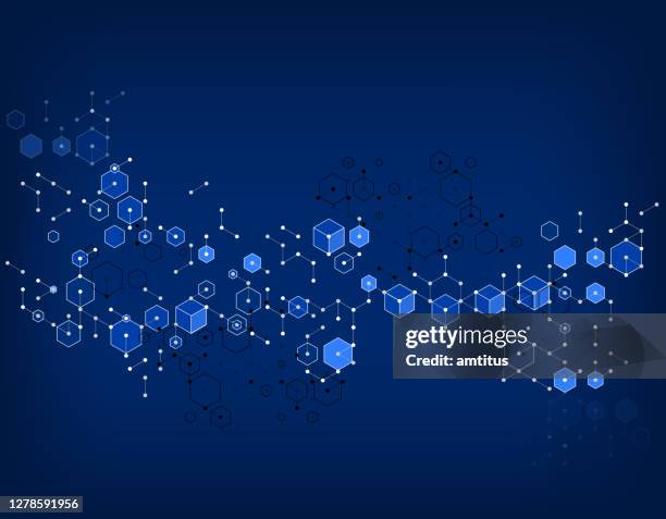 abstract molecular bonds - complicated math stock illustrations