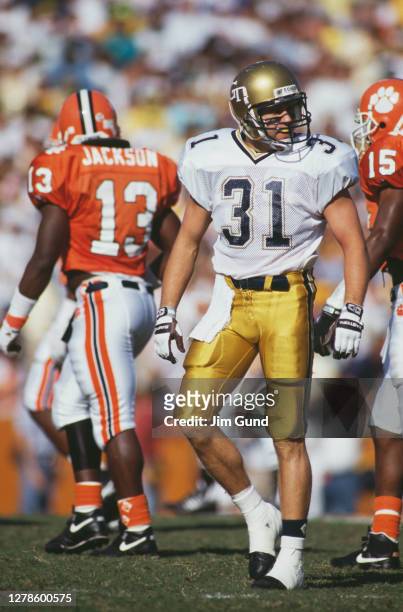 David Stegall, Wide Receiver for the Georgia Tech Yellow Jackets during the NCAA Atlantic Coast Conference college football game against the Clemson...