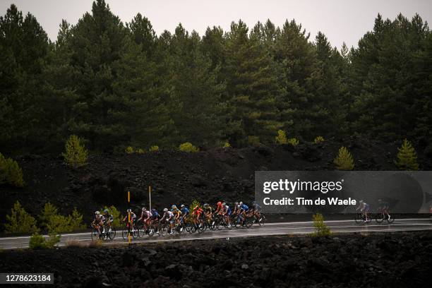 Gianluca Brambilla of Italy and Team Trek - Segafredo / Rafal Majka of Poland and Team Bora - Hansgrohe / Vincenzo Nibali of Italy and Team Trek -...