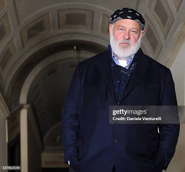 Photographer and Director Bruce Weber poses for a Portraits Sessions during Perugia International Film Festival Preview the on October 2, 2011 in...