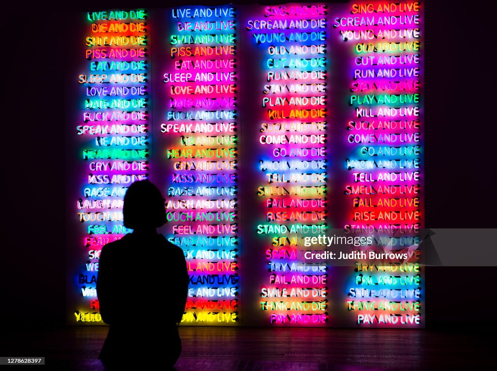 Nauman Part of an exhibition of works by American artist, Bruce Nauman, at ...