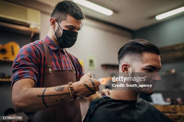 16 Fire Hair Cutting Photos and Premium High Res Pictures - Getty Images