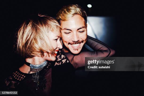 the beauties of the night - berlin nightlife stock pictures, royalty-free photos & images