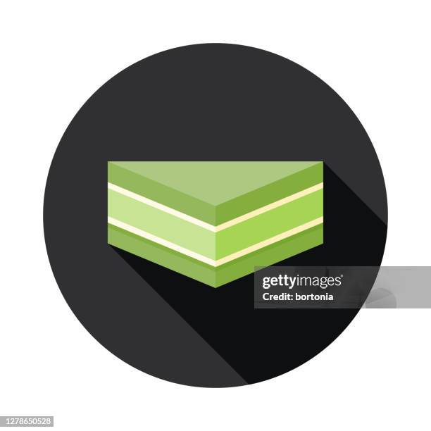 matcha japanese konbini sandwich icon - white bread stock illustrations