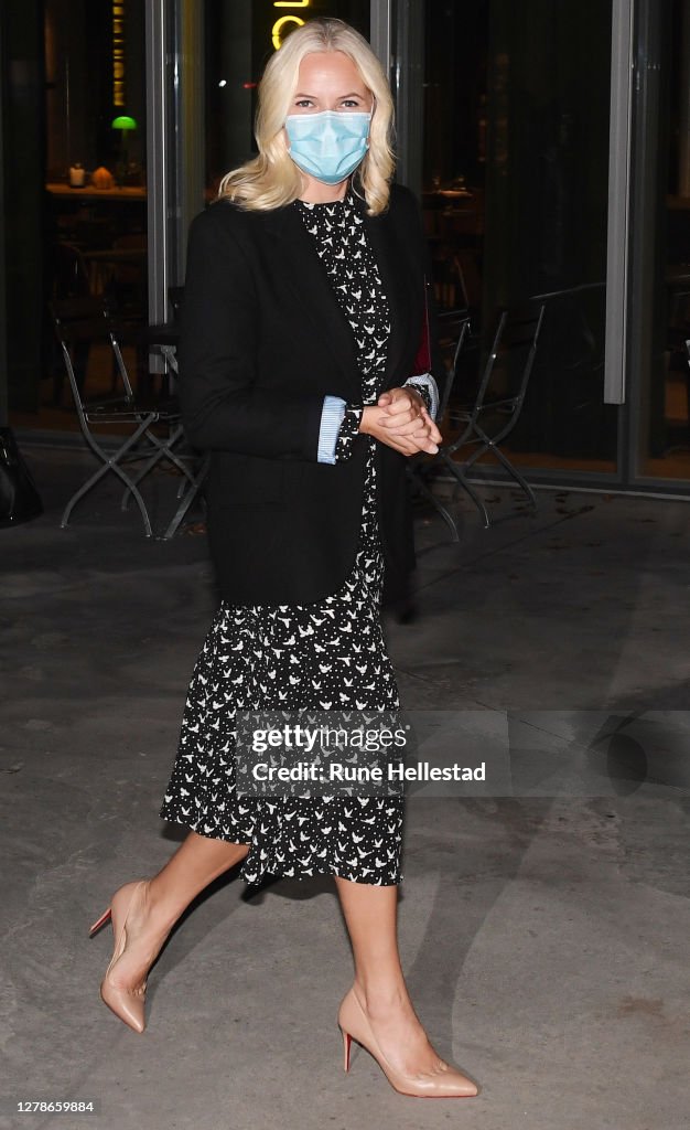 Crown Princess Mette Marit Meets The Author Geir Gulliksen In Oslo