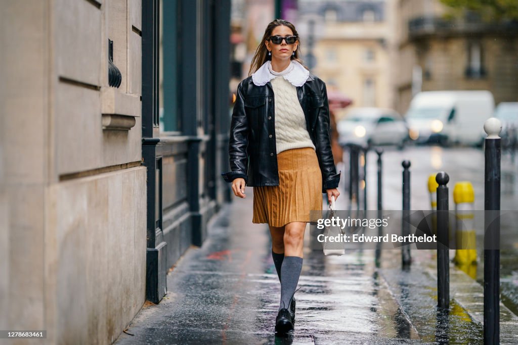 Street Style At Paris Fashion Week - Womenswear Spring Summer 2021 : Day Eight