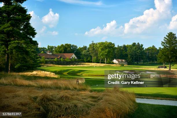 View of the 17th hole at the Aronimink Golf Club on July 16, 2018 in Newtown Square, Pennsylvania.