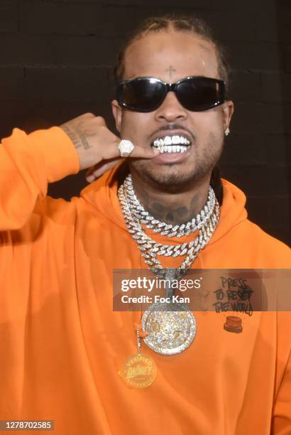 Rap artist Kalash attends Xuly Bet Womenswear Spring/Summer 2021 show as part of Paris Fashion Week on October 05, 2020 in Paris, France.