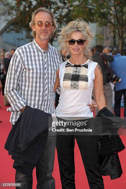 Mike Rutherford and Angie Rutherford attend the 'George Harrison: Living In The Material World' film documentary UK premiere at BFI Southbank on...