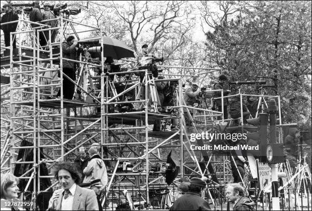 Michael Ward , and press photographers set up to capture the Iranian Embassy siege.