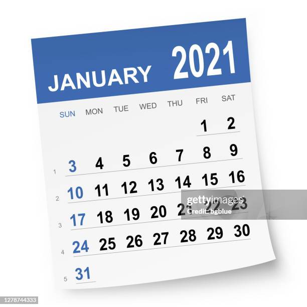 january 2021 calendar - january 2021 stock illustrations