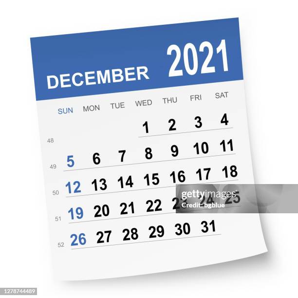 december 2021 calendar - 2021 calendar stock illustrations