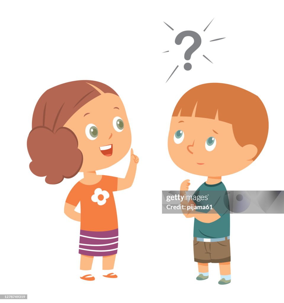Explain Friend Kid Explain To Friend High-Res Vector Graphic - Getty Images