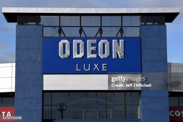 General view of the Odeon Cinema at the Quay on October 6, 2020 in Glasgow, Scotland. Odeon cinemas are cutting the opening hours for some of its...