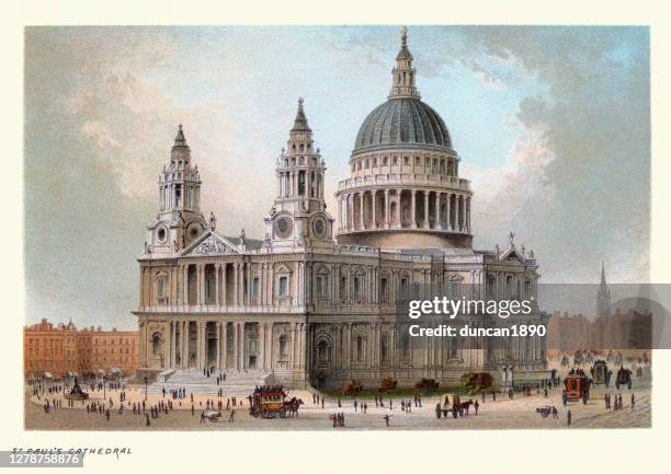 St Pauls Cathedral Victorian London Landmarks 19th Century Art