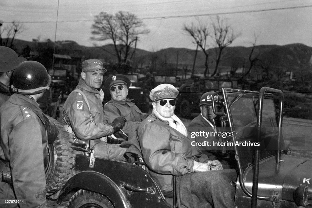 General Doyle Rvb From left, Lt. Gen. Matthew Ridgway ; Maj. Gen. Doyle Hickey ; and ...