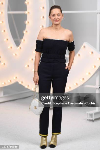 Marion Cotillard attends the Chanel Womenswear Spring/Summer 2021 show as part of Paris Fashion Week on October 06, 2020 in Paris, France.