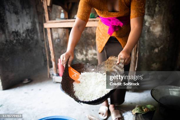 The Steamed Rice Is Ready High-Res Stock Photo - Getty Images