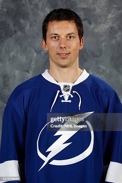 Bruno Gervais of the Tampa Bay Lightning poses for his official headshot for the 2011-2012 season on September 16, 2011 in Tampa, Florida.