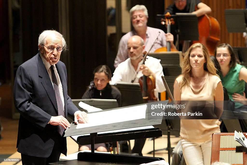 Pierre Boulez And Ensemble Intercontemporain Perform At Royal Festival Hall In London