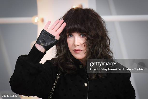 Isabelle Adjani attends the Chanel Womenswear Spring/Summer 2021 show as part of Paris Fashion Week on October 06, 2020 in Paris, France.