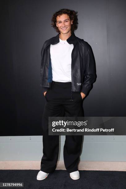 Star Dancer Hugo Marchand attends the Louis Vuitton Womenswear Spring/Summer 2021 show as part of Paris Fashion Week on October 06, 2020 in Paris,...