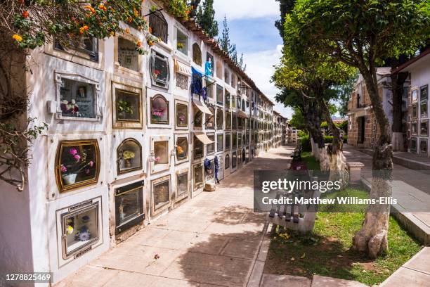 sucre general cemetery, bolivia, south america - sucre stock pictures, royalty-free photos & images