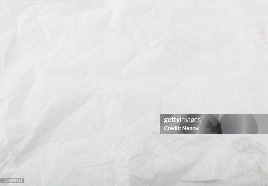 White Wrinkle Paper Texture Background