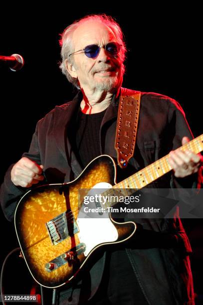 Merle Haggard performs during the "Last of a Breed" tour at The Backyard on March 16, 2007 in Austin, Texas.