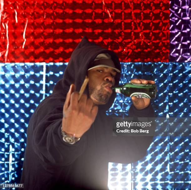 American rapper, songwriter, record producer and actor Method Man of the rap group Wu-Tang Clan, poses for a portrait circa April, 1997 in New York,...