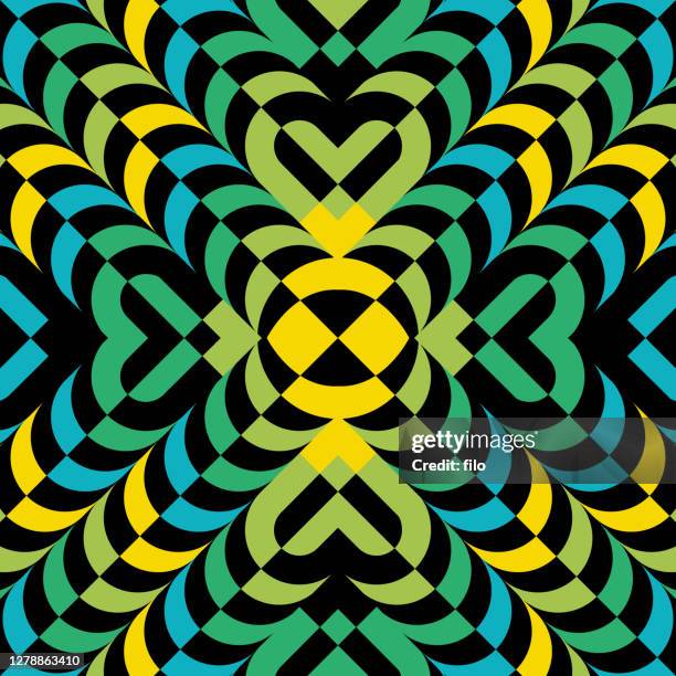 abstract layered kaleidoscope pattern background - asian crazy stock illustrations