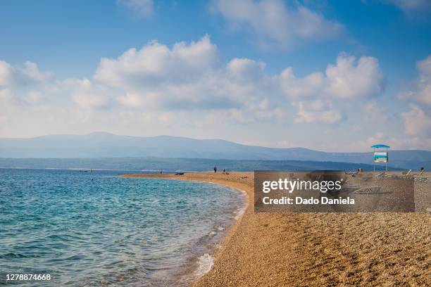 golden cape beach - vis croatia stock pictures, royalty-free photos & images