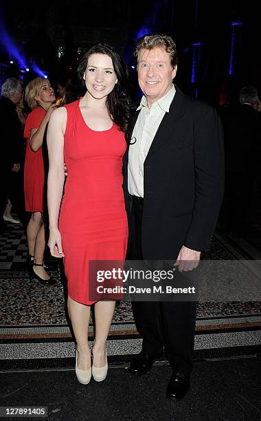 Danielle Hope and Michael Crawford attend an afterparty following the 25th Anniversary performance of Andrew Lloyd Webber's "The Phantom Of The...