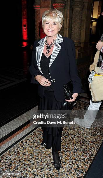 Gloria Hunniford attends an afterparty following the 25th Anniversary performance of Andrew Lloyd Webber's "The Phantom Of The Opera" at the Natural...