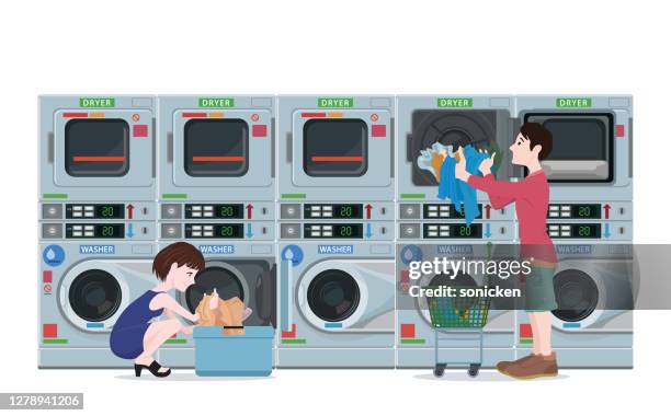 Selfservice Laundry High-Res Vector Graphic