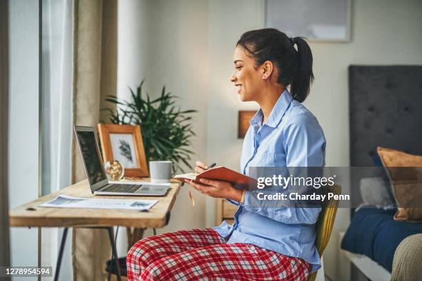 making virtual meetings work with modern tech - pajamas stock pictures, royalty-free photos & images