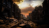 Post Apocalyptic Urban Landscape (Dusk/Dawn)