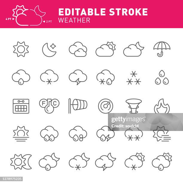 weather icons - day night stock illustrations