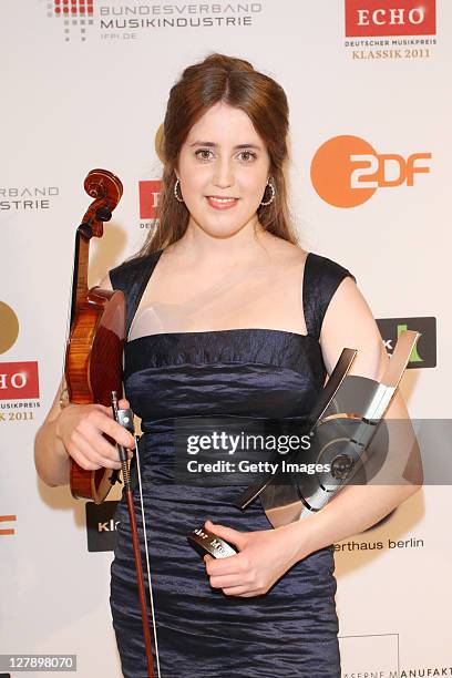 Violinist Vilde Frang attends the Echo Klassik 2011 award ceremony at Konzerthaus am Gendarmenmarkt on October 2, 2011 in Berlin, Germany.