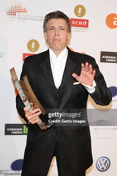 Singer Thomas Hampson attends the Echo Klassik 2011 award ceremony at Konzerthaus am Gendarmenmarkt on October 2, 2011 in Berlin, Germany.