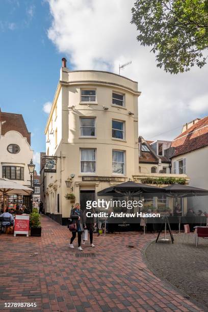 The Sussex Arms in The Lanes, Brighton on October 7, 2020 in Brighton, England. The nationwide pub chain, Greene King has announced 800 job losses...