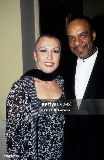 Grover Washington, Jr. And his wife, Christine, attend a Grammy Party on February 25, 1998 in New York City.