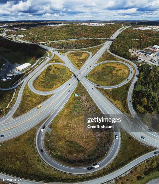 Cloverleaf Stack Interchange 103 Highway Clover Leaf Stock Photos, High-Res Pictures, and Images ...