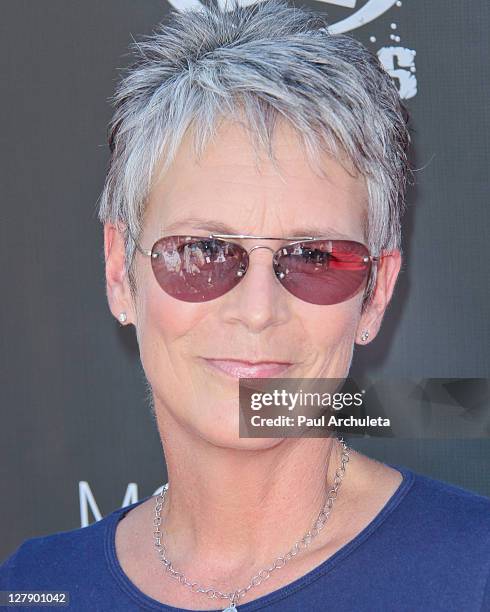 Actress Jamie Lee Curtis attends Tony Hawk's 8th annual Stand Up For Skateparks benefit at Ron Burkle?s Green Acres Estate on October 2, 2011 in...