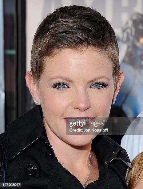 Natalie Maines arrives at the Los Angeles Premiere "Real Steel" at Gibson Amphitheatre on October 2, 2011 in Universal City, California.