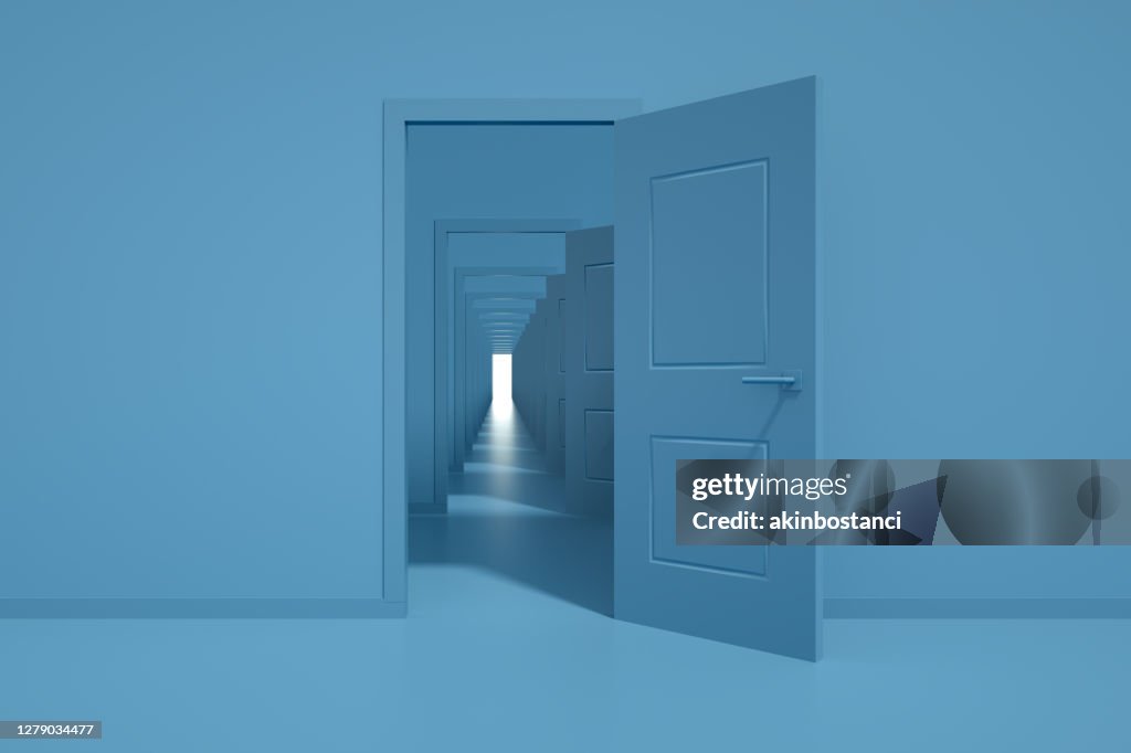 Open deuren, beslissingen, keuzes, minimaal ontwerp
